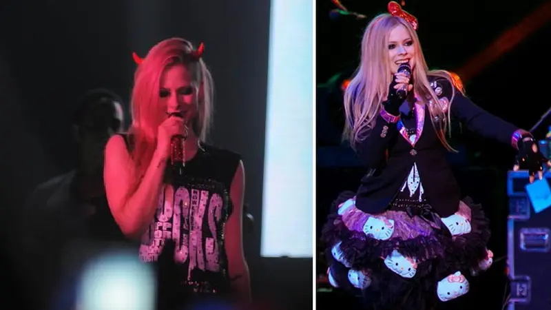 Busana Avril Lavigne Saat Manggung di Jakarta: Tetap Cute & Punk - Fashion  & Beauty Liputan6.com