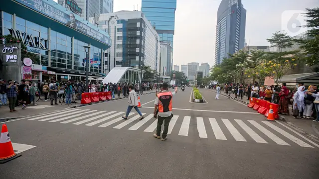 Personel Gabungan Dikerahkan di Zebra Cross Citayam Fashion Week
