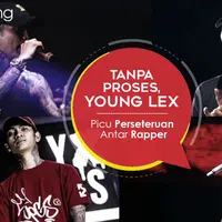 Young Lex dan perseteruan dengan para rapper (Desain: Nurman Abdul Hakim/Bintang.com)