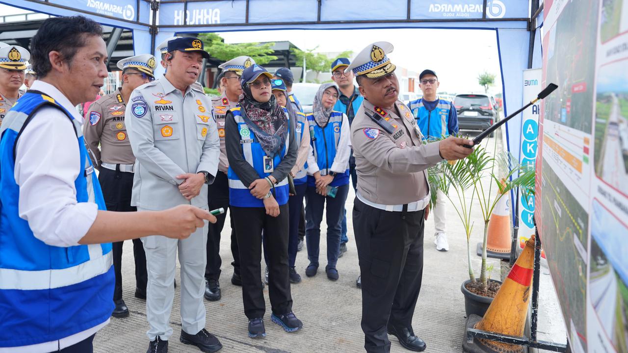 Kakorlantas Polri Tinjau Persiapan Pembangunan Kantor Induk PJR Tol Banyudono Boyolali
