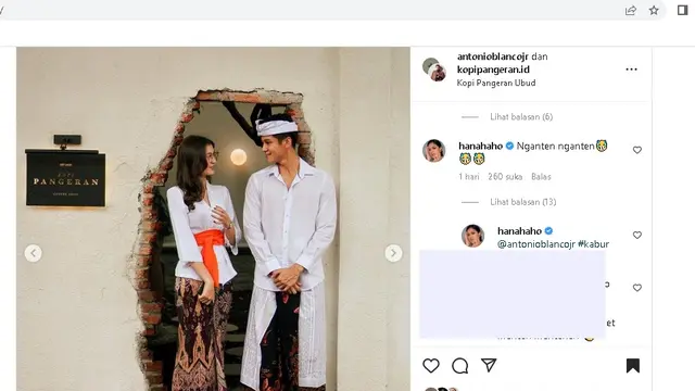 Zoe Abbas Jackson dan Antonio Blanco Jr diduga pacaran usai dipertemukan di Buku Harian Seorang Istri (Foto: antonioblancojr)