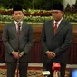 Wakil Menteri Keuangan Thomas A.M. Djiwandono Memberikan Keterangan Pers didampingi Yuliot sebagai Wakil Menteri Investasi dan Sudaryono sebagai Wakil Menteri Pertanian di Istana Negara, Jakarta, Kamis (18/07/2024). (Dok&nbsp;setkab.go.id)