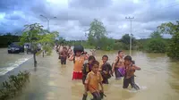 Sejumlah sekolah di Kabupaten Merangin meliburkan siswa karena banjir