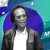 Yon Koeswoyo, vokalis Koes Plus, meninggal dunia. (Foto: Galih W.Satria/Bintang.com Desain: Nurman Abdul Hakim/Bintang.com)