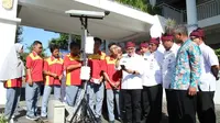 Banyuwangi Uji Coba Penyiraman Lahan Pertanian Otomatis Ciptaan Pelajar SMK