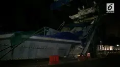 Proyek pembangunan Light Rapid Transit, atau LRT, kembali ambruk.