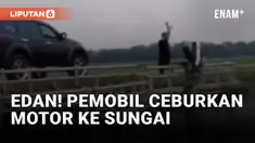 Viral! Pemobil Buang Motor ke Sungai Grobogan