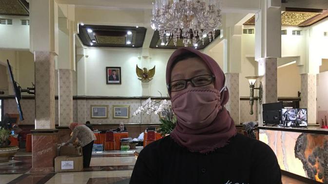 Koordinator Protokol Kesehatan Gugus Tugas Percepatan Penanganan Covid-19 Surabaya, Febria Rachmanita. (Foto: Liputan6.com/Dian Kurniawan)