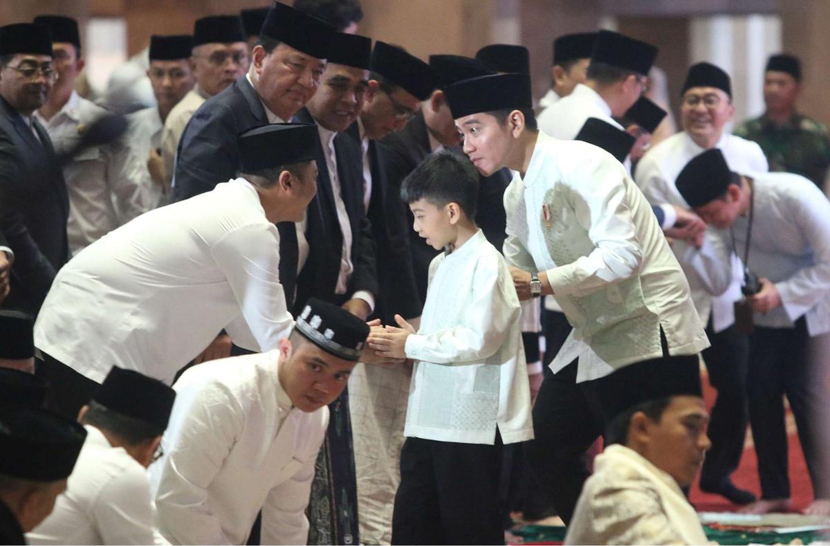 Prabowo-Gibran laksanakan salat Idulfitri di Masjid Istiqlal