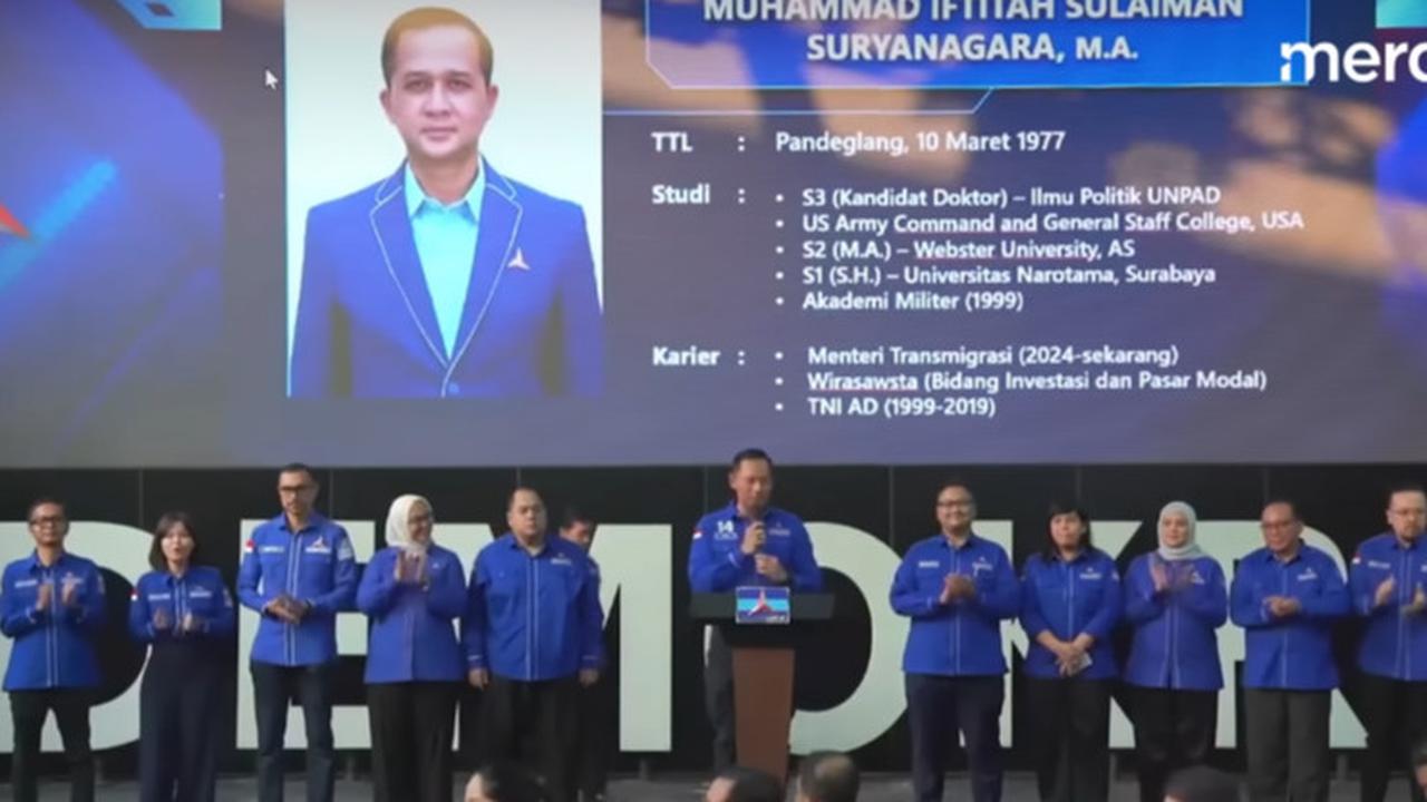 Sosok Menteri Iftitah Pensiunan TNI Lulusan Terbaik Akmil, Kini Punya Jabatan Mentereng di Demokrat