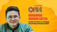 Muhammad Makmun Rasyid, Founder The Centre for Indonesian Crisis Strategic Resolution/CICSR (Ist)