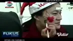 Mahasiswa Universitas Surabaya (Ubaya) membuat kreasi face painting, dengan mengangkat tema "Spreading Christmas Joy", untuk menyambut perayaan Natal.