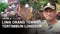 Lima Orang Tewas Tertimbun Longsor