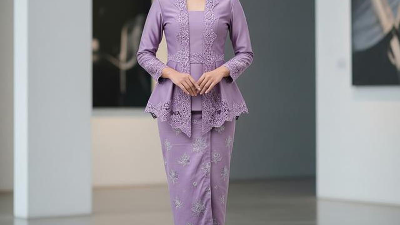 8 Model Kebaya Soft Ungu Terbaru 2026, Gaya Anak Bungsu Tommy Soeharto Curi Perhatian