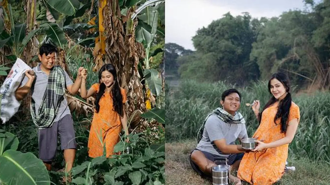 6 Maternity Shoot Bella Bonita dan Denny Caknan di Kebun Ini Tampul Curi Perhatian
