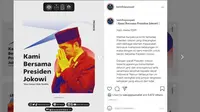 BEM Fisip Unpad melontarkan kritikan terhadap Jokowi. (Instagram @bemfisipunpad)