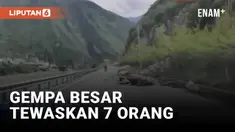 Musibah gempa besar mengguncang wilayah Provinsi Sichuan China hari Senin (5/9). Getaran gempa menewaskan sedikitnya 7 warga setempat.