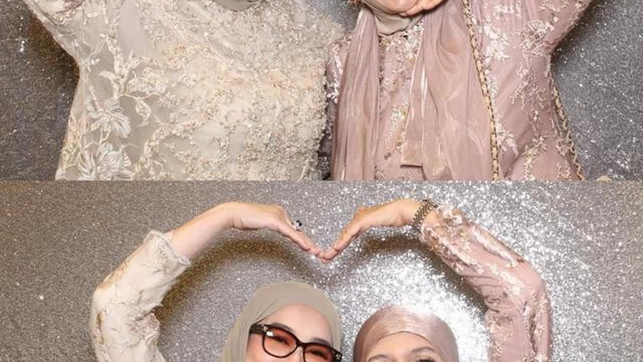 6 Potret Gamis Brokat Reza Artamevia dan Geni Faruk di Tedak Siten Anak Aaliyah Massaid
