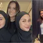 Kedekatan Azizah Salsha dan Aaliyah Massaid di acara peragaan busana muslim. (sumber: Instagram/azizahsalsha_/thariqhalilintar)