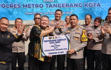 Polres Tangerang Terima 10 Ojol Mart dari Dewa United, Perkuat Pelayanan Masyarakat