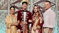 Potret resepsi pernikahan Alexandra kakak Alyssa Daguise di Jakarta. [IG: @risa_dewi]