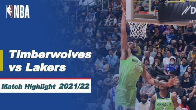Berita Video, Cuplikan Pertandingan antara LA Lakers Vs Minnesota Timberwolves pada Sabtu (13/11/2021)