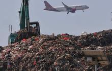 FOTO: Penampakan 7,2 Juta Ton Gunung Sampah yang Belum Dikelola dengan Baik di TPA Rawa Kucing Tangerang