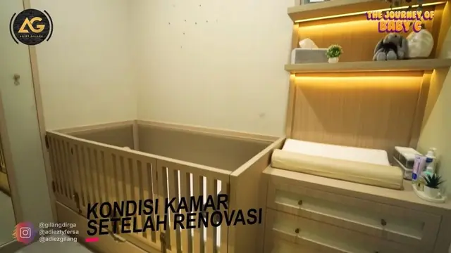 Sambut Anak Pertama, Ini 7 Potret Kamar yang Disiapkan Gilang Dirga dan Adiezty Ferza