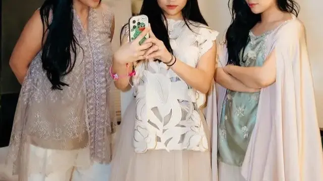 Inspirasi baju lebaran 2025 (credit: instagram/fuji_ann)