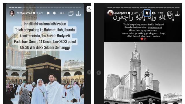 Kabar Duka, Ibunda Jeje Govinda Meninggal Dunia. (instagram.com/ritchieismail)