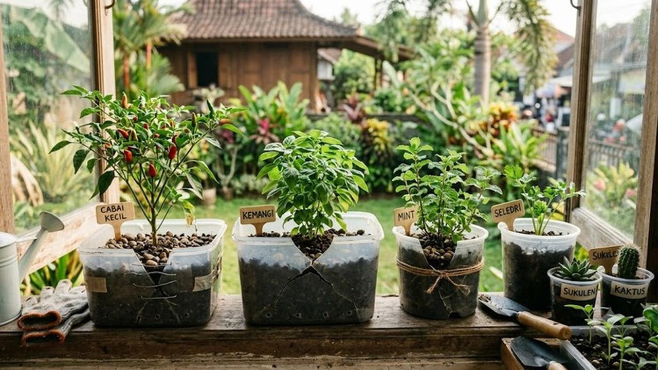 Thinwall Pecah Bisa Buat Apa? Ini Ide Kreatif Memanfaatkan Wadah Plastik Bekas (AI Generated)