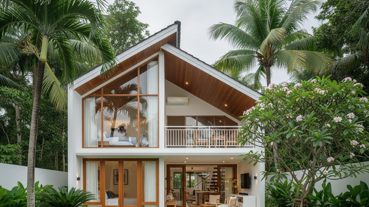 7 Inspirasi Desain Rumah Mungil Ala Villa dengan Mezzanine yang Super Estetik