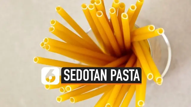 VIDEO: Italia Pakai Sedotan Pasta guna Kurangi Sedotan Plastik
