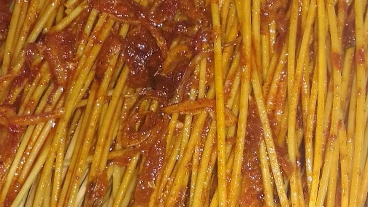 Resep Mie Lidi Bumbu Basah Balado