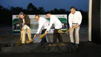 Kementerian Perumahan dan Kawasan Permukiman (PKP) bersama Grup Adaro resmi memulai pembangunan 500 rumah gratis (dok: humas)