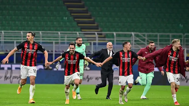 Zlatan Ibrahimovic Bawa AC Milan Taklukan Inter Milan di Derby Della Madonnina