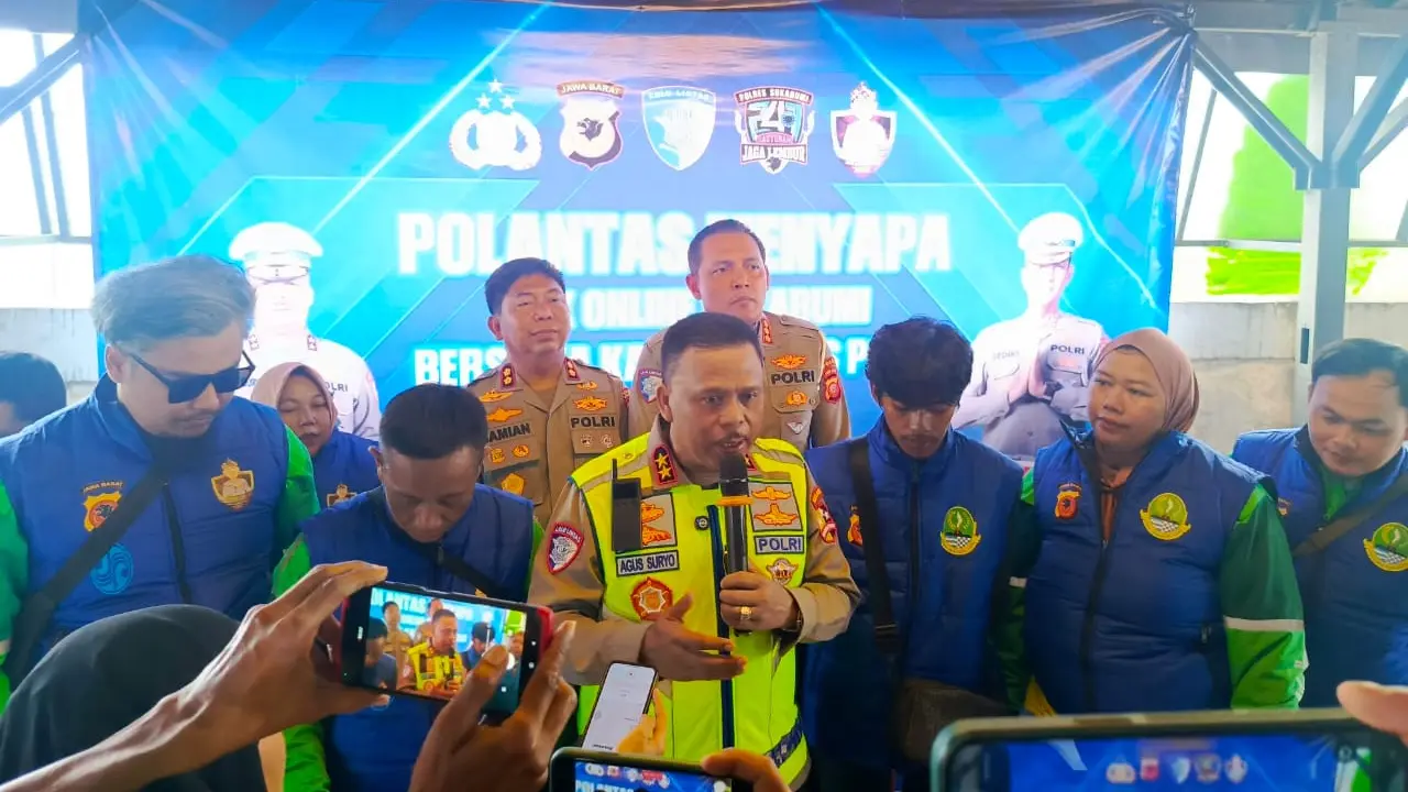 Jelang May Day, Kakorlantas Polri Gandeng Ratusan Ojol Sukabumi Amankan Jalur Buruh