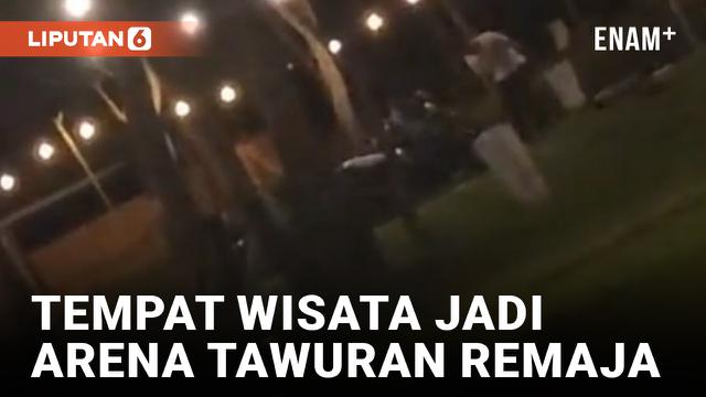 Dua Kelompok Pelajar 'Sulap' Lokasi Wisata Pantai Serang Pinrang Jadi Tempat Tawuran