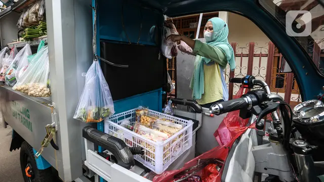 Gerobak Motor Listrik Penjual Sayur