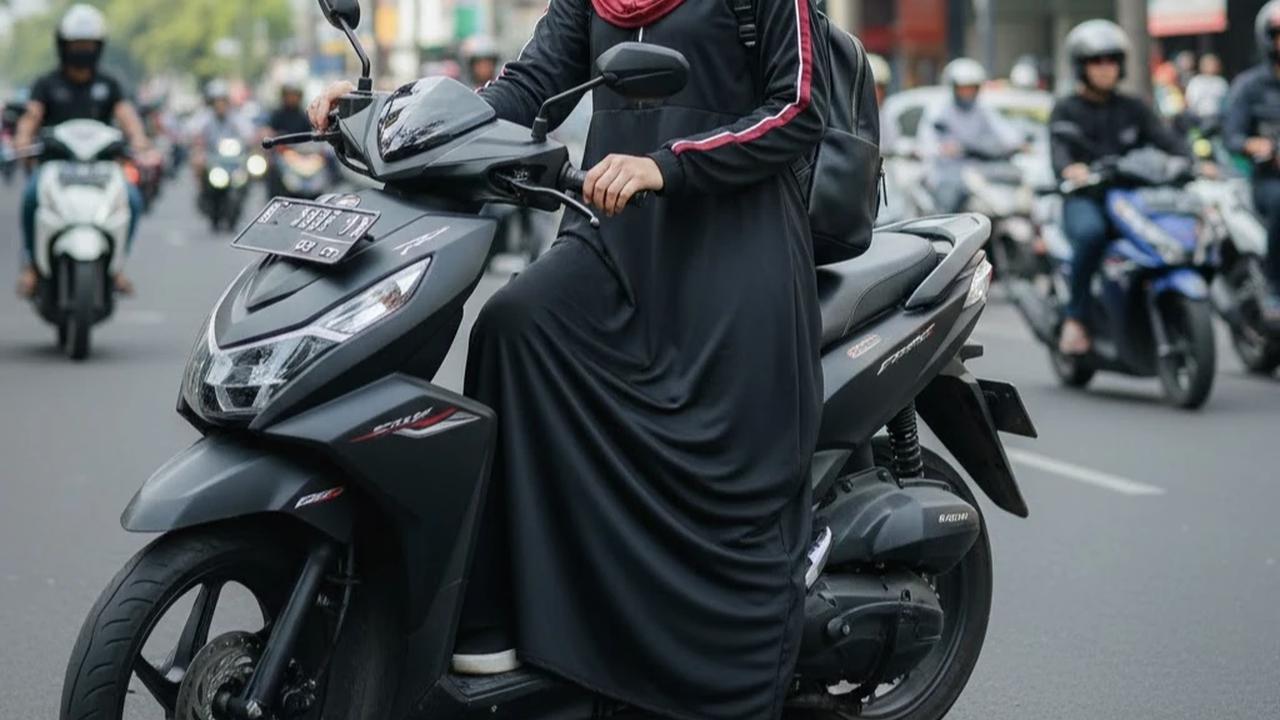 Model Gamis yang Cocok untuk Pengendara Motor