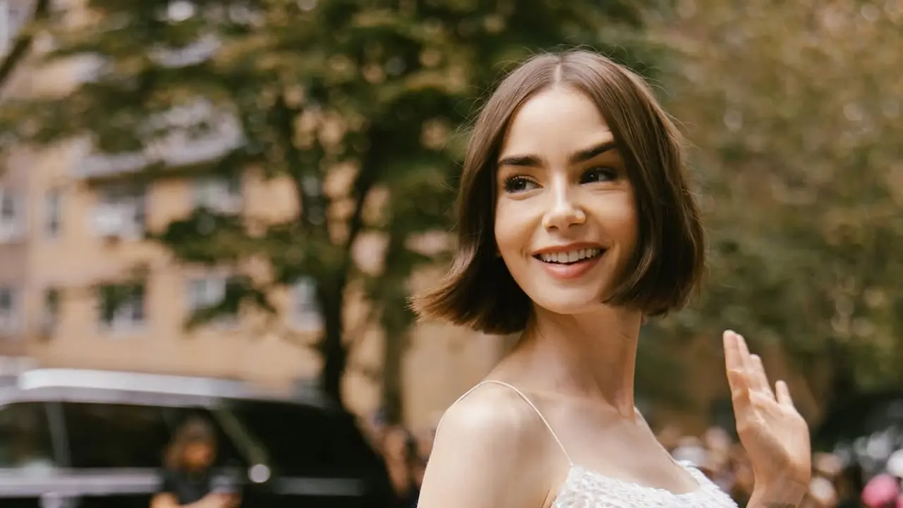 Lily Collins Picu Kekhawatiran dengan Lingkar Pinggangnya yang Sangat Ramping di NYFW