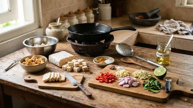 Resep Tempe Popcorn Sambal Matah Renyah dan Segar/AI Generated