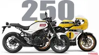 Yamaha XSR250 yang bergaya retro klasik diperkirakan akan keluar tahun ini. (Young Machine)