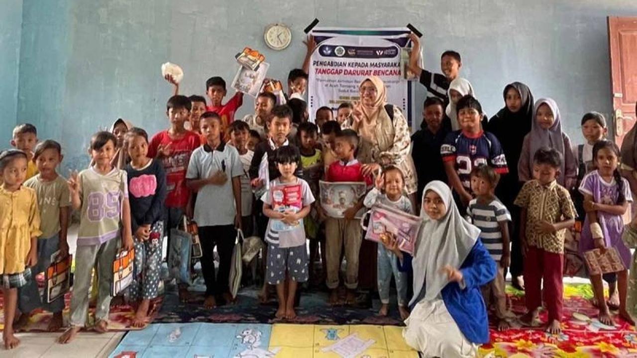 Dosen Unsam Hadirkan Sudut Baca Portabel, Pulihkan Semangat Belajar Anak Penyintas Bencana