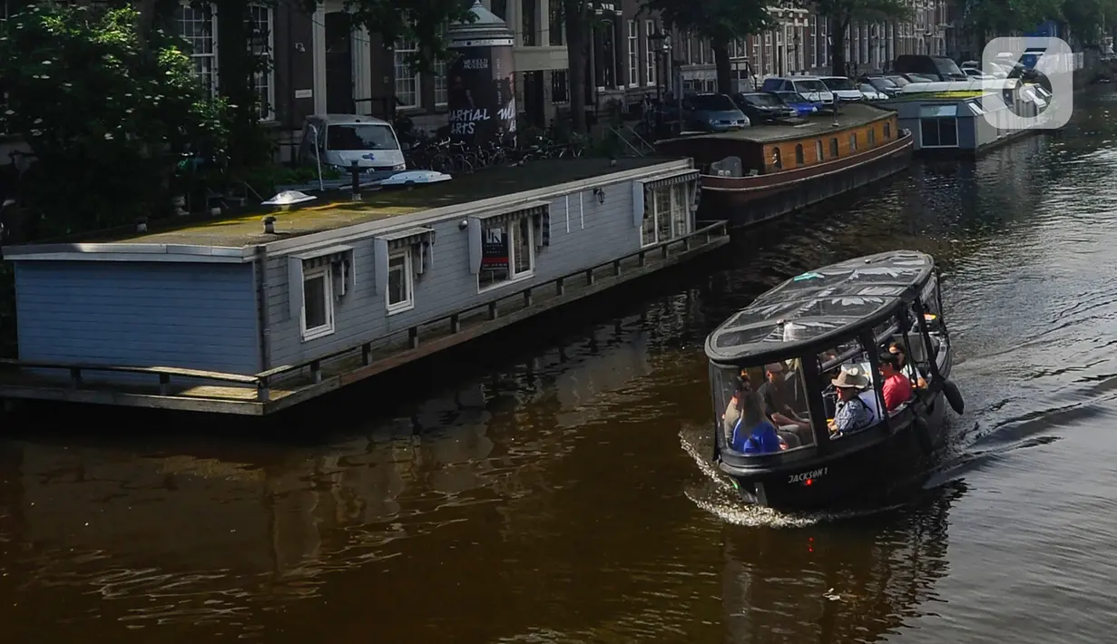 Amsterdam merupakan salah satu kota yang memiliki ketinggian di bawah permukaan air laut, dengan memiliki 165 kanal. (merdeka.com/Arie Basuki)