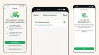 WhatsApp Username Bisa Diklaim, Begini Cara Amankan Nama Agar Tak Diambil