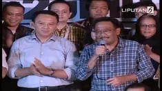 Jelang penutupan hasil hitung cepat Pilkada DKI Jakarta, paslon Ahok Djarot menyampaikan ucapan terima kasih pada para pendukung.
