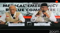 Konferensi Pers MER-C Indonesia "Tim Medis MER-C Indonesia Tiba di Jalur Gaza, Palestina" pada hari Selasa, 19 Maret 2024 (Dok: youtube.com/@mercindonesia)