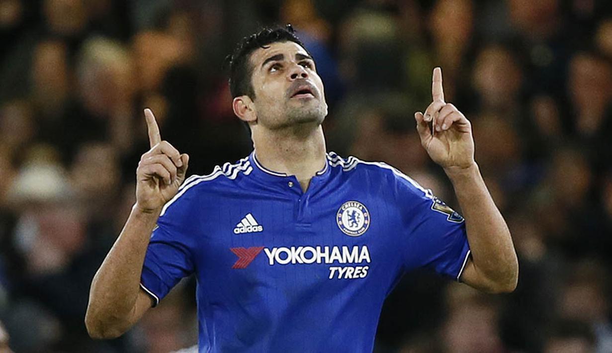Dua gol yang dicetak penyerang Chelsea, Diego Costa dianggap sebagai momen kebangkitannya, sebelumnya pesepak bola Spanyol itu tampil buruk pada musim ini. (Reuters/Stefan Wermuth)