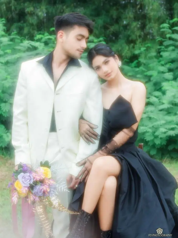 Bak Prewedding, Intip 9 Gaya Kompak Pemotretan Ratu Sofya dan Vladimir Rama dengan Busana Nuansa Monokrom